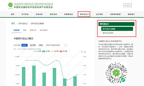 “中国茶叶进出口供求信息采集平台”网页端新版上线