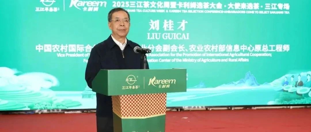 刘桂才副会长出席三江茶文化周暨卡利姆选茶大会•大使来选茶三江专场